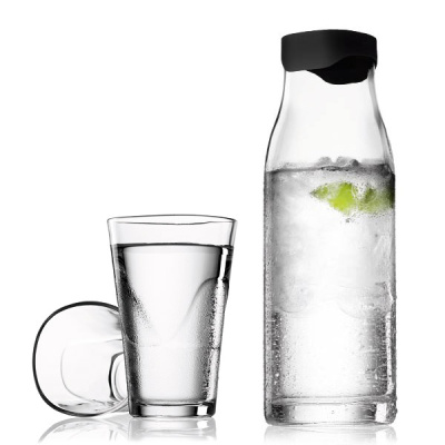 Karafka na wodę ze szklankami Menu 1l czarna 4668539