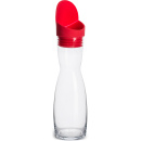 Karafka z silikonową pokrywką 1 Litr Flip Sagaform czerwona SF-5017820