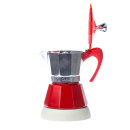 Kawiarka elektryczna ze spieniaczem G.A.T. Gatpuccino 4tz - Czerwona 602004RE