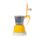 Kawiarka elektryczna ze spieniaczem G.A.T. Gatpuccino 4tz - Żółta 602004YE