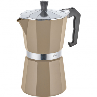 Kawiarka na 6 filiżanek espresso Classico Cilio beżowa CI-321401