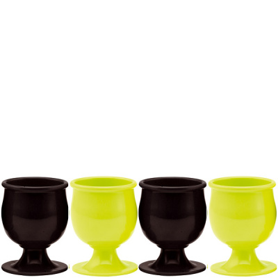 Kieliszki do jajek CLASSIC ZAK! Designs 4szt. zielone i brązowe 1519-4466