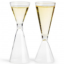 Kieliszki podwójne na drewnianej podstawie Sagaform Nature SF-5017704