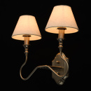 Kinkiet 2-ramienny satin nickel, białe klosze MW-LIGHT Neoclassic 614021202