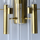 Kinkiet 2-żarówki, mosiężna podstawa, szklane rury MW-LIGHT Classic 285021002