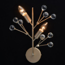 Kinkiet Adriatic perłowe złoto i kryształy MW-LIGHT Flora 280021902