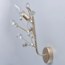 Kinkiet Adriatic perłowe złoto i kryształy MW-LIGHT Flora 280021902