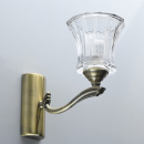 Kinkiet Amanda mosiądz i szkło MW-LIGHT Classic 481024001