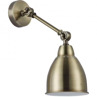 Kinkiet antyczny mosiądz, regulacja położenia Domino Maytoni Modern MOD142-WL-01-BS