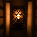 Kinkiet ażurowa klatka MW-LIGHT Country ciemnobrązowy 249028201