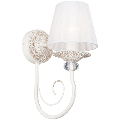 Kinkiet beżowy, pojedynczy, klasyczny z abażurem Vitaluce VE1188/1A