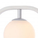 Kinkiet biała kula w białej ramce Avola Maytoni Modern MOD431-WL-01-WS