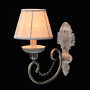 Kinkiet biało-złoty z białym abażurem Augustine MW-LIGHT Elegance 419021801