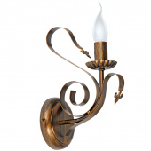 Kinkiet brązowo-złoty, pojedynczy, klasyczny, pojedynczy Vitaluce VE1350/1A