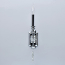 Kinkiet chromowany świecznik z kryształami Consuelo MW-LIGHT Classic 614022401