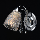 Kinkiet chromowany, szklany klosz, kryształki Amelia MW-LIGHT Flora 294026001