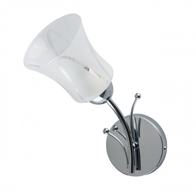 Kinkiet chromowany, szklany klosz Porto MW-LIGHT Megapolis 297023701