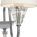 Kinkiet chromowany z białym abażurem Florero Maytoni MOD078WL-01CH