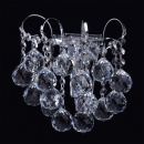 Kinkiet chromowany z dużymi kryształami Pearls MW-LIGHT Crystal 232028301