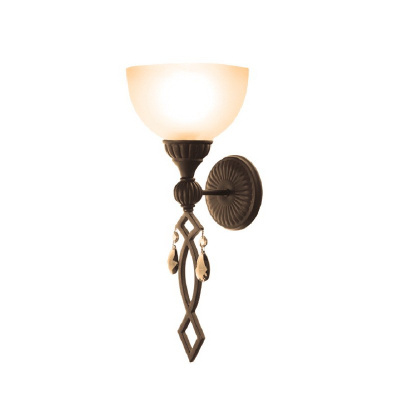 Kinkiet dekoaryjny z kryształowymi wisiorkami CHIARO 382020301