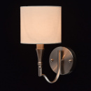 Kinkiet do salonu satynowa podstawa i prosty abażur MW-LIGHT Elegance 667021301