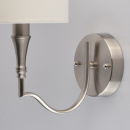 Kinkiet do salonu satynowa podstawa i prosty abażur MW-LIGHT Elegance 667021301