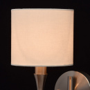 Kinkiet do salonu satynowa podstawa i prosty abażur MW-LIGHT Elegance 667021301