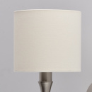 Kinkiet do salonu satynowa podstawa i prosty abażur MW-LIGHT Elegance 667021301