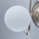 Kinkiet - dwie, matowe kule, satynowo-złota podstawa MW-LIGHT Megapolis 306023502