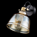 Kinkiet industrialny bursztynowe szkło Irving Maytoni Loft T163-01-R