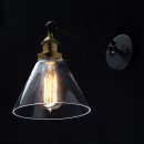 Kinkiet industrialny - mosiądz i szkło MW-LIGHT Loft 392027901