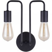 Kinkiet industrialny na dwie żarówki retro Gilbert Maytoni Loft T532WL-02B