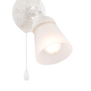 Kinkiet kierunkowy, regulowany z okrągła, zdobioną podstawą Mia Maytoni Classic SP564-CW-01-W