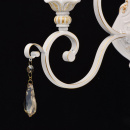 Kinkiet klasyczny jak podwójny świecznik, złocenia i kryształy CHIARO Country 639022902