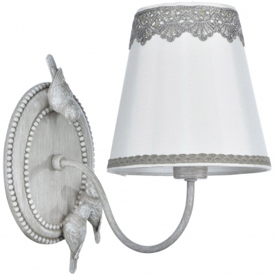 Kinkiet klasyczny z ptakami na podstawie Bouquet Maytoni Classic ARM023-01-S