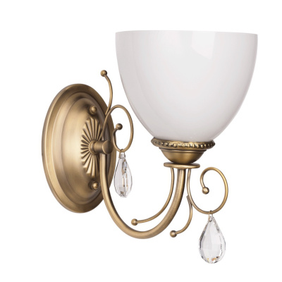 Kinkiet klasyczny ze szklanym abażurem MW-LIGHT Classic 347026501