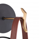 Kinkiet klatka na skórzanym pasku Indiana Maytoni Modern MOD544WL-01B