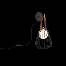 Kinkiet klatka na skórzanym pasku Indiana Maytoni Modern MOD544WL-01B