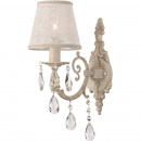 Kinkiet kość słoniowa z kryształami Filomena Maytoni Classic ARM390-01-W