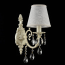 Kinkiet kość słoniowa z kryształami Filomena Maytoni Classic ARM390-01-W