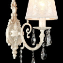 Kinkiet kość słoniowa z kryształami Filomena Maytoni Classic ARM390-01-W