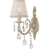 Kinkiet kość słoniowa z kryształami Filomena Maytoni Classic ARM390-01-W