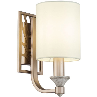 Kinkiet kremowe złoto, beżowy klosz Vittoria Maytoni H004WL-01BG