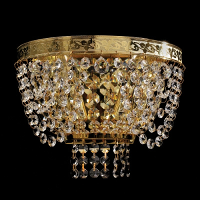 Kinkiet kryształki, złoty MW-Light Crystal 351021202