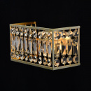 Kinkiet kryształowy, złoty ze srebrnymi przebarwieniami Monarch MW-LIGHT Crystal 121022202