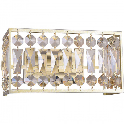 Kinkiet kryształowy, złoty ze srebrnymi przebarwieniami Monarch MW-LIGHT Crystal 121022202