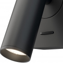 Kinkiet LED regulowany z włącznikiem Mirax Maytoni czarny C039WL-L3B3K