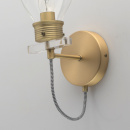 Kinkiet Loft złoty - duża żarówka szklana MW-LIGHT 699020501