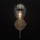 Kinkiet Loft złoty - duża żarówka szklana MW-LIGHT 699020501