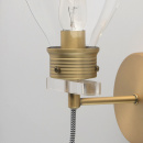 Kinkiet Loft złoty - duża żarówka szklana MW-LIGHT 699020501